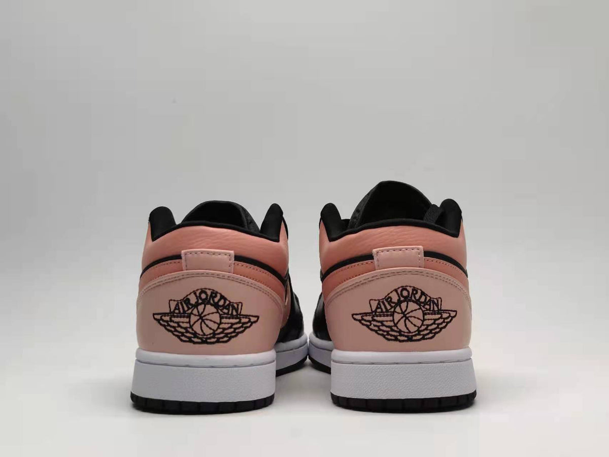 Low Top Sneakers, Black Pink Colorway, Lace Up Design, Casual Gift for Sneaker Fans