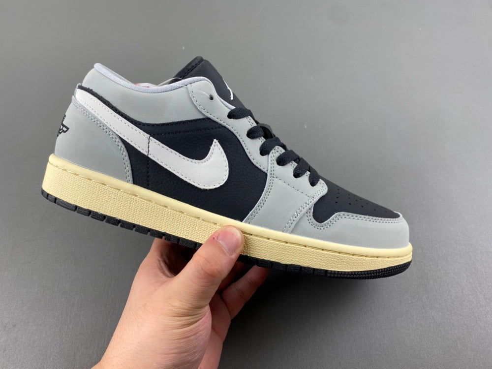 Low Top Sneakers, Off White Black Gray Colorway, Lace Up Design, Casual Gift for Sneaker Fans