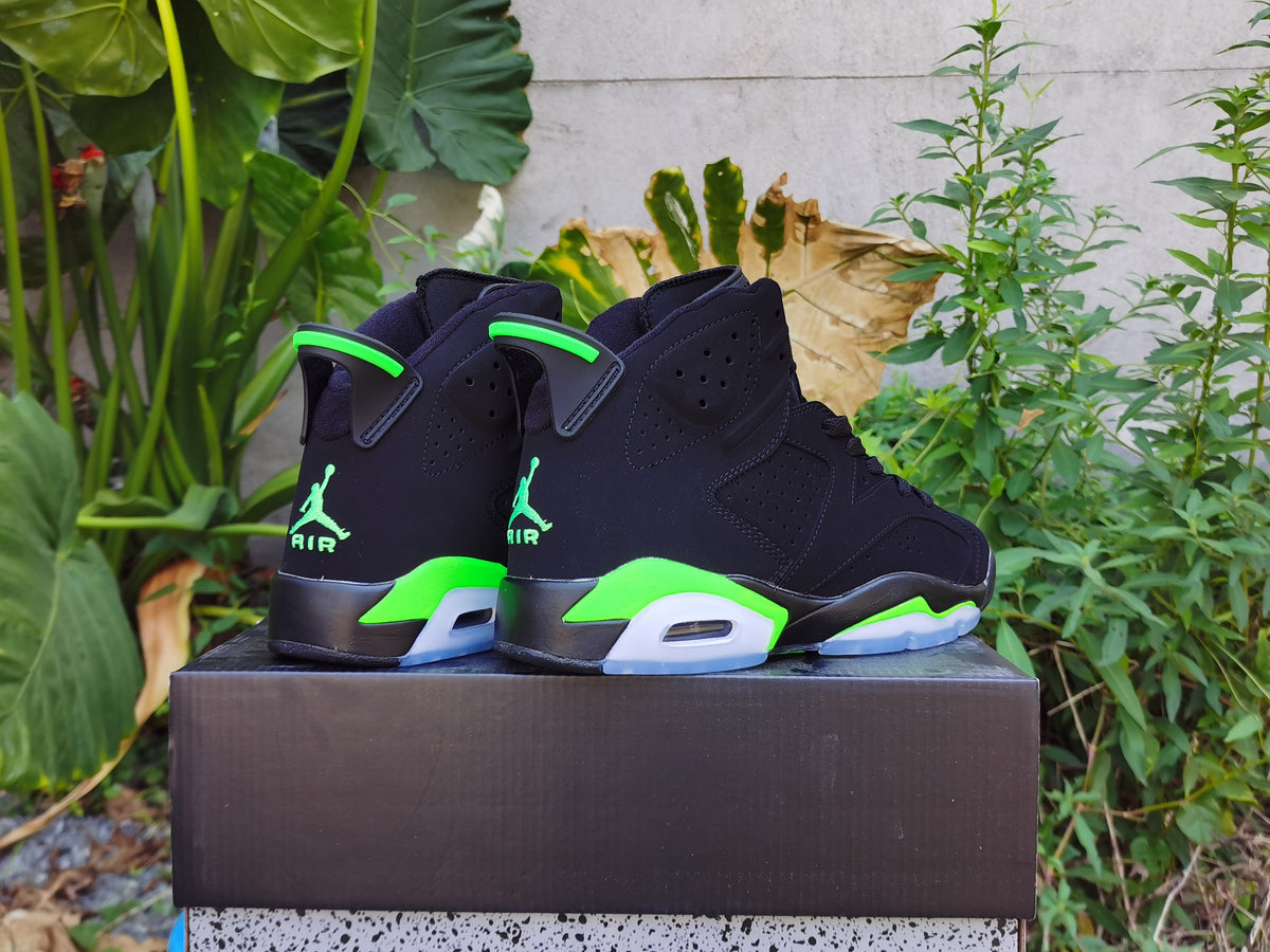 Sneakers, Neon Green Black Colorway, Lace Up Design, Casual Gift for Sneaker Fans