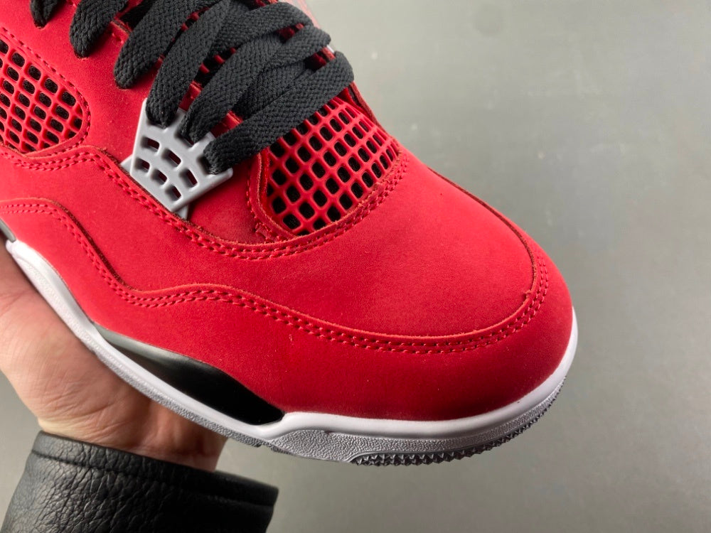 Mid Top Sneakers, Red Black Colorway, Lace Up Design, Casual Gift for Sneaker Fans