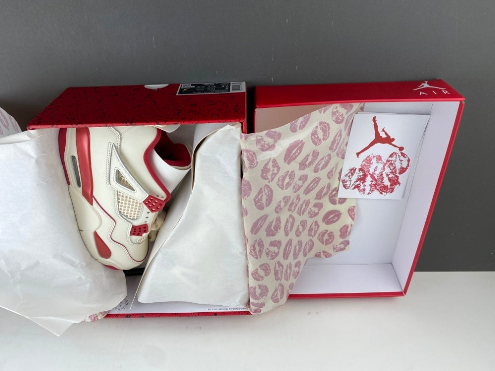 Low Top Sneakers, Off White Red Colorway, Valentine Design, Lace Up Design, Casual Gift for Sneaker Fans