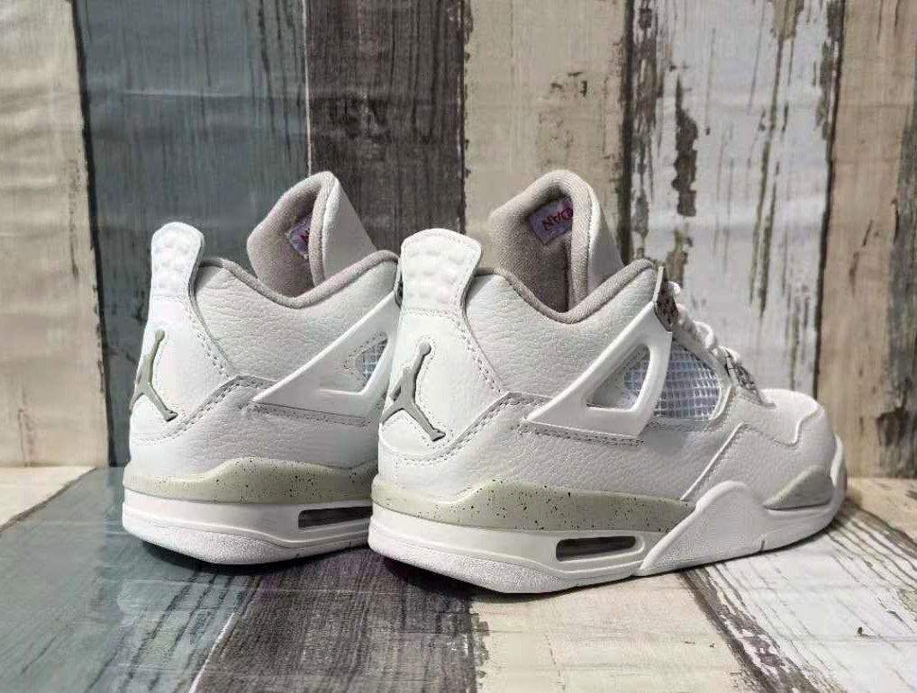 Sneakers, White Gray Silver Colorway, Lace Up Design, Casual Gift for Sneaker Fans