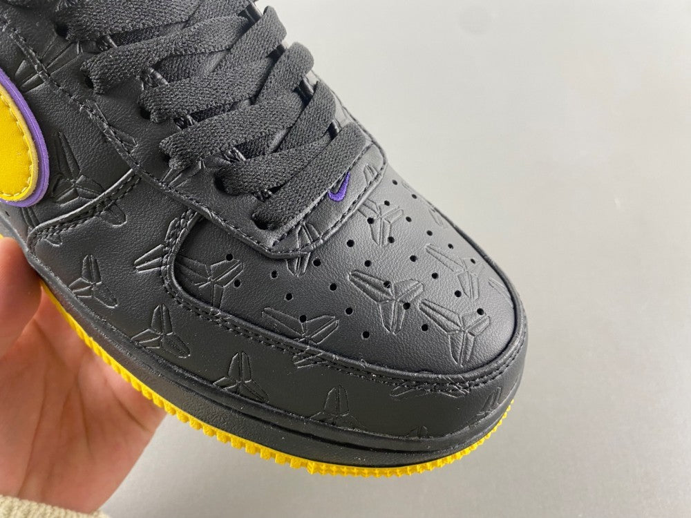 Low Top Sneakers, Black Yellow Colorway, Lace Up Design, Casual Gift for Sneaker Fans