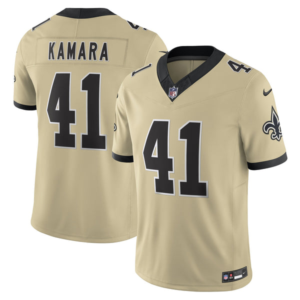 New Orleans Saints Alvin Kamara Gold Alternate Gameday Golds Alternate Vapor F.U.S.E. Limited Jersey