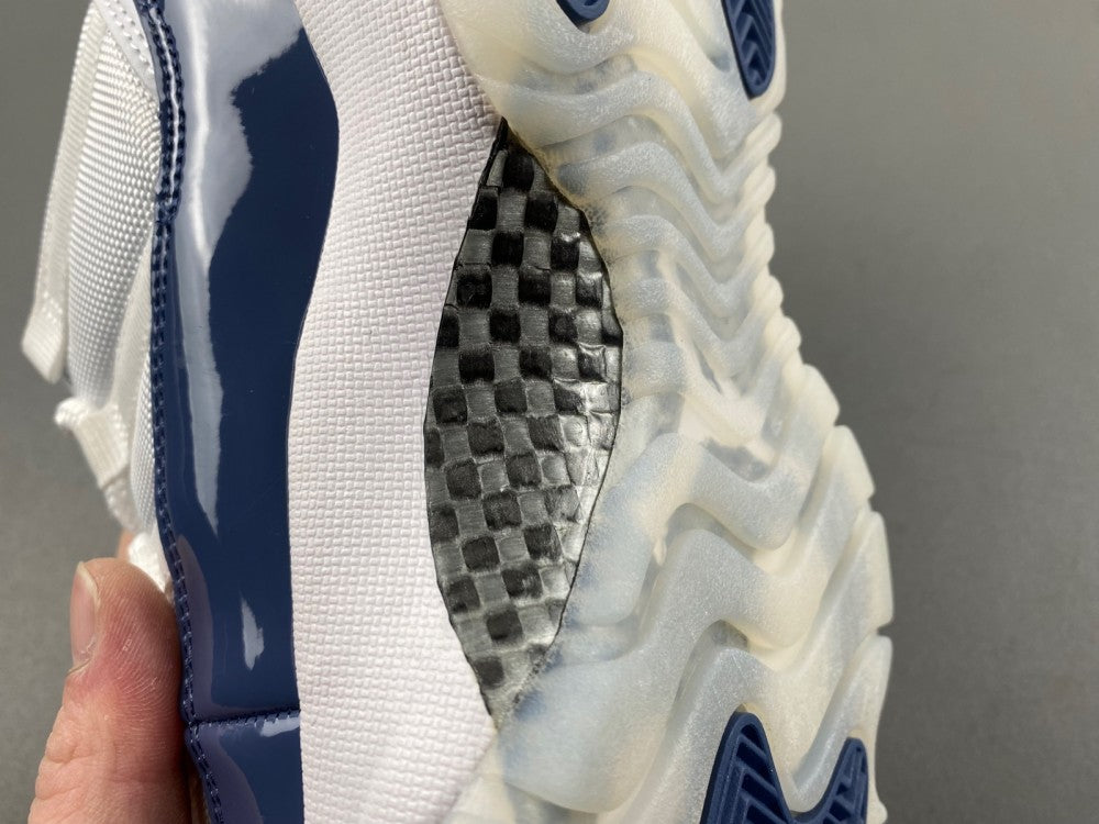 Low Top Sneakers, Navy Blue White Colorway, Lace Up Design, Casual Gift for Sneaker Fans