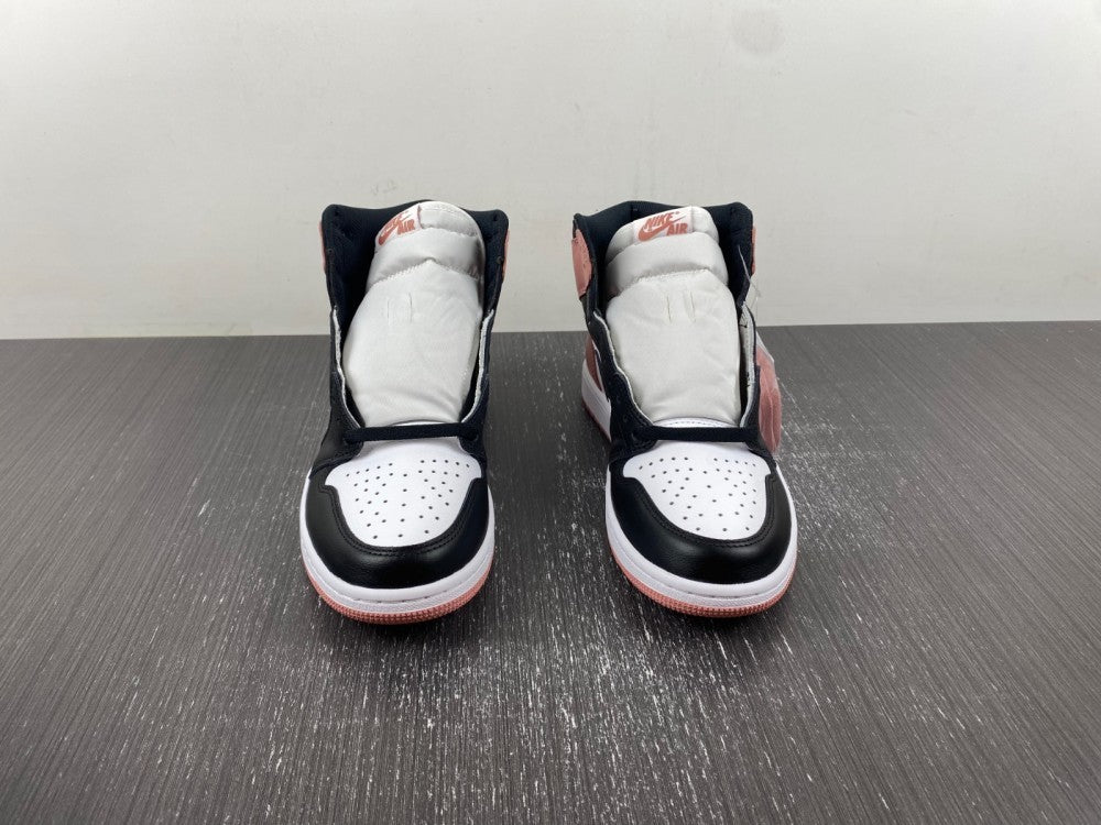 Retro High Top Sneakers, White Black Pink Colorway, Lace Up Design, Casual Gift for Sneaker Fans