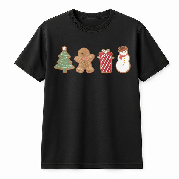 Adorable Holiday Graphic Tee, Gingerbread Man Cookie Christmas T-Shirt, Humorous Xmas Baking Shirt, Festive Christmas Graphic