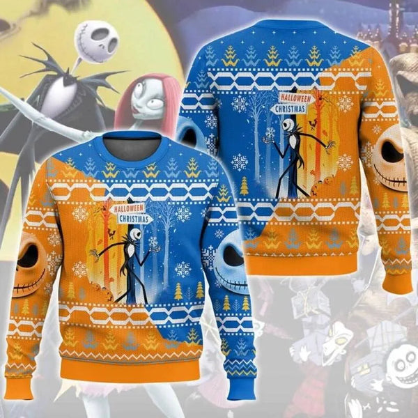 Loose Crewneck Holiday Sweatshirt, Off-the-Shoulder Ugly Christmas Sweater, Festive Xmas Pullover, Slouchy Holiday Sweater Pr