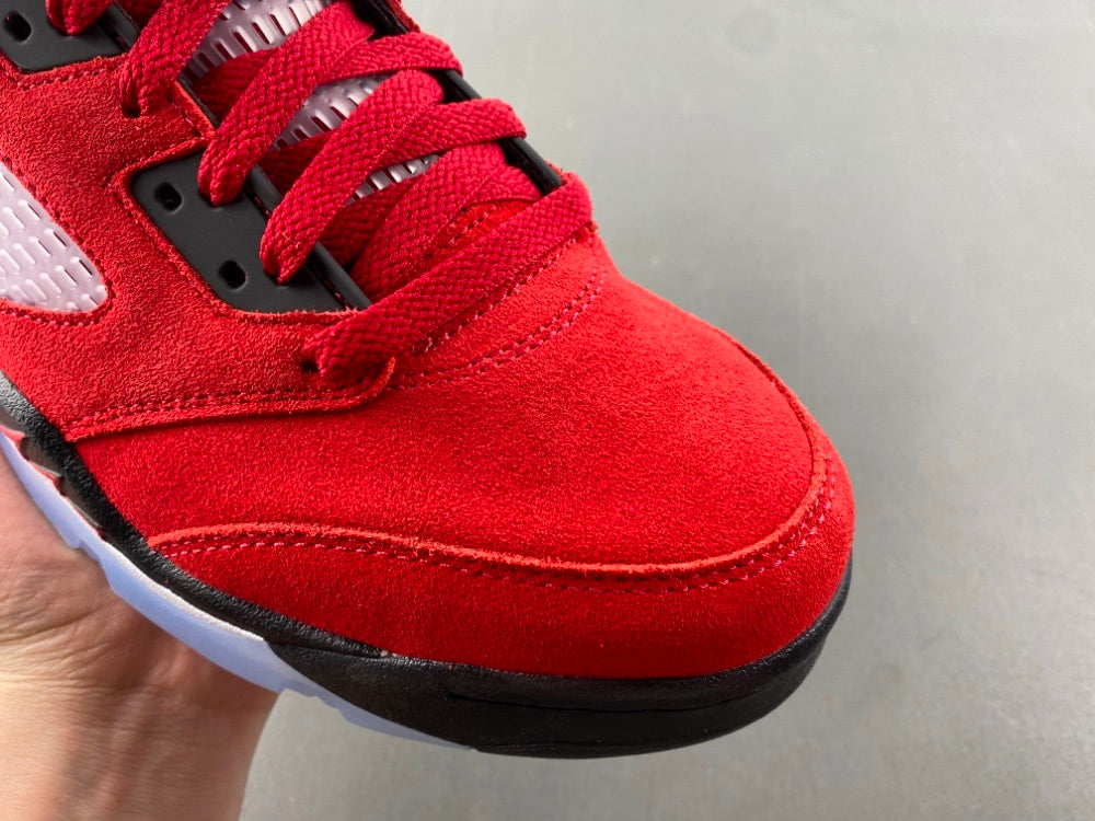 Mid Top Sneakers, Red Colorway, Lace Up Design, Casual Gift for Sneaker Fans