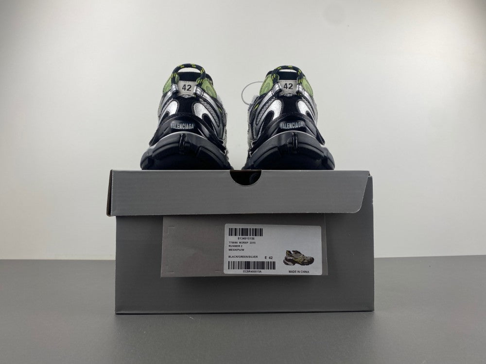 Low Top Sneakers, Black Green Silver Colorway, Lace Up Design, Casual Gift for Sneaker Fans