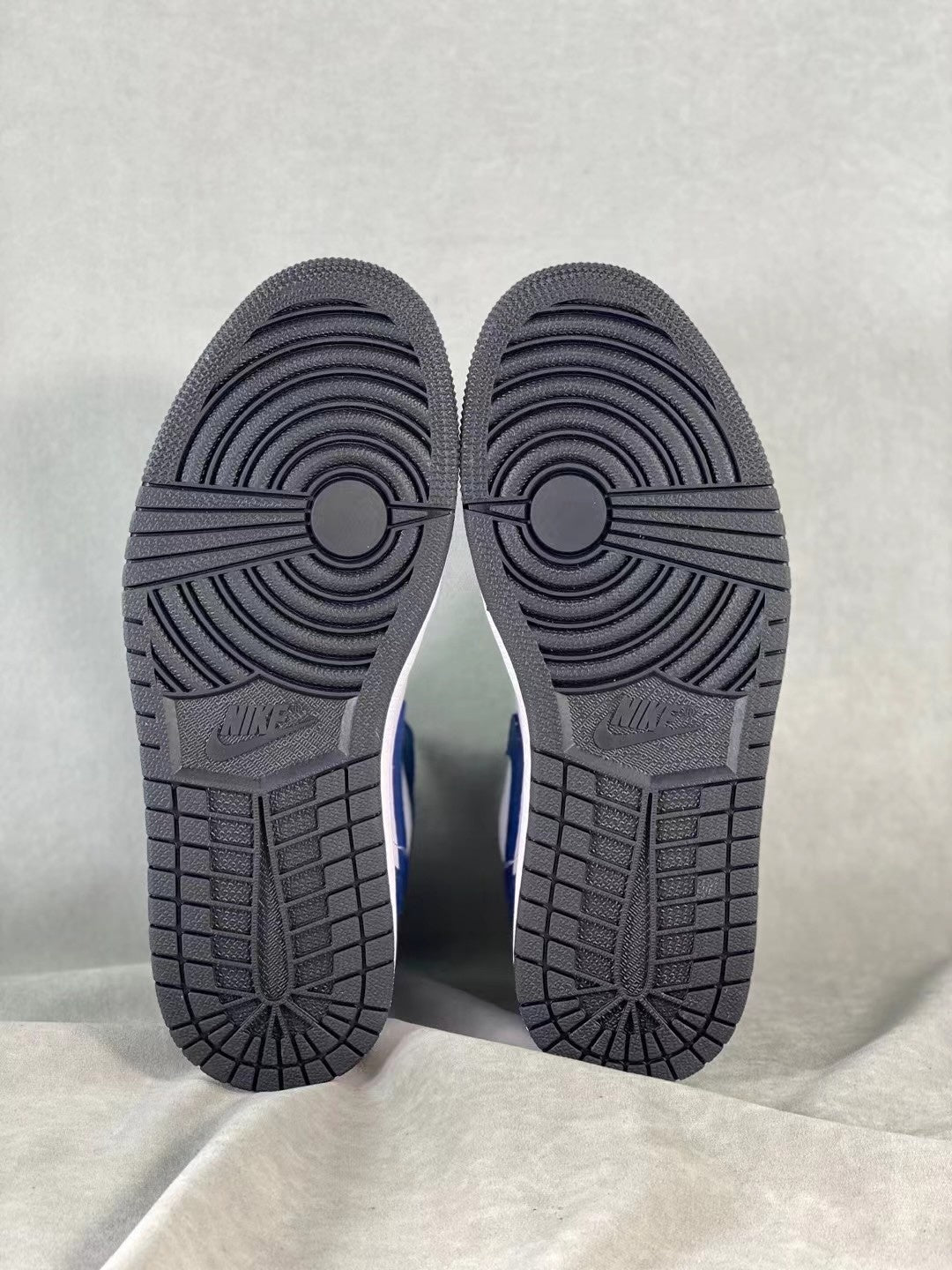 Mid Top Sneakers, Blue White Colorway, Lace Up Design, Casual Gift for Sneaker Fans