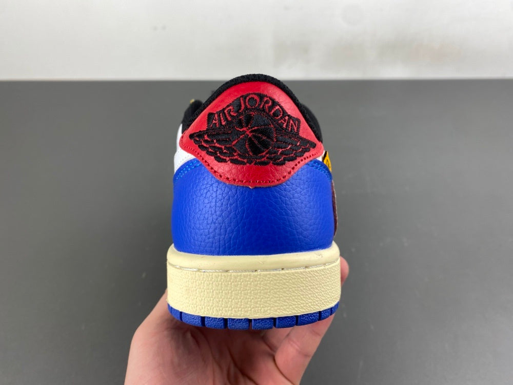 Low Top Sneakers, Blue White Colorway, Reverse Hook Design, Lace Up Design, Casual Gift for Sneaker Fans