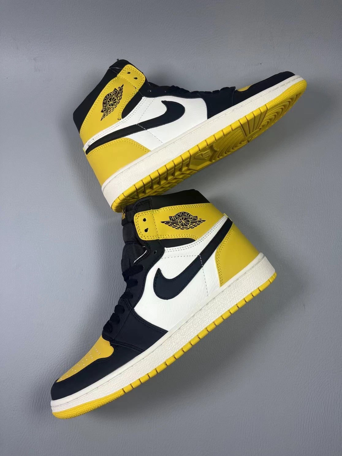 Sneakers, Black Yellow Colorway, Lace Up Design, Casual Gift for Sneaker Fans