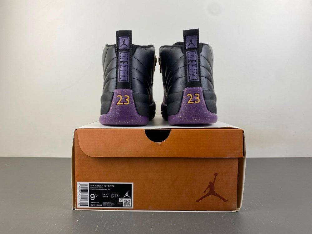 Retro High Top Sneakers, Black Yellow Purple Colorway, Leather Footwear, Lace Up Design, Casual Gift for Sneaker Fans