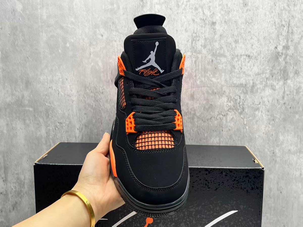 Mid Top Sneakers, Orange Colorway, Lace Up Design, Casual Gift for Sneaker Fans
