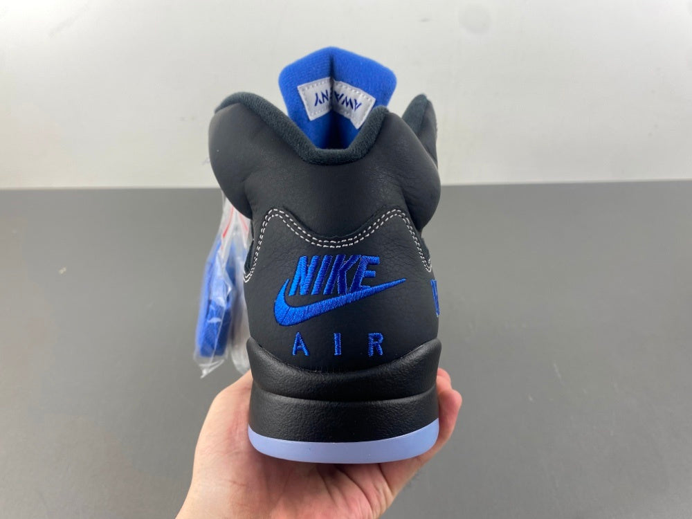Low Top Sneakers, Blue Black Colorway, Lace Up Design, Casual Gift for Sneaker Fans