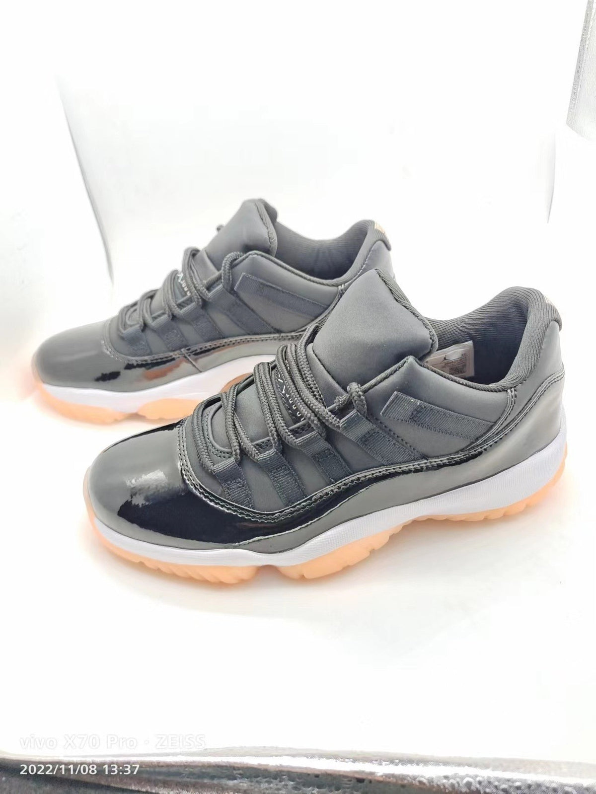 Low Top Sneakers, Black Pink Colorway, Lace Up Design, Casual Gift for Sneaker Fans