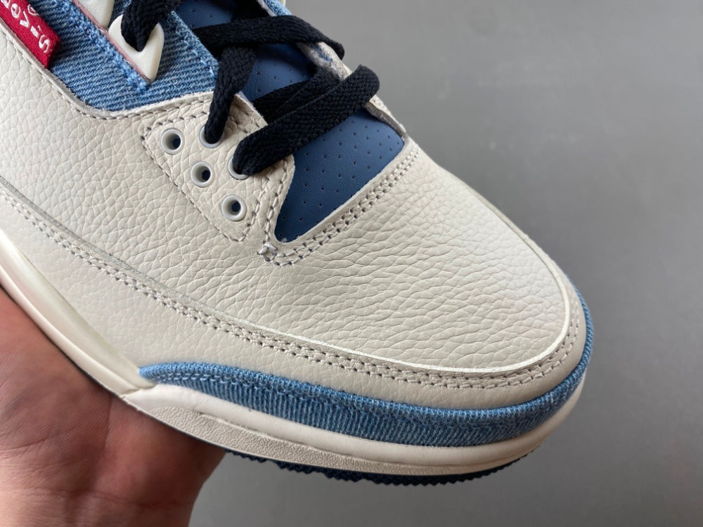 Retro Low Top Sneakers, Blue White Colorway, Leather Footwear, Lace Up Design, Casual Gift for Sneaker Fans