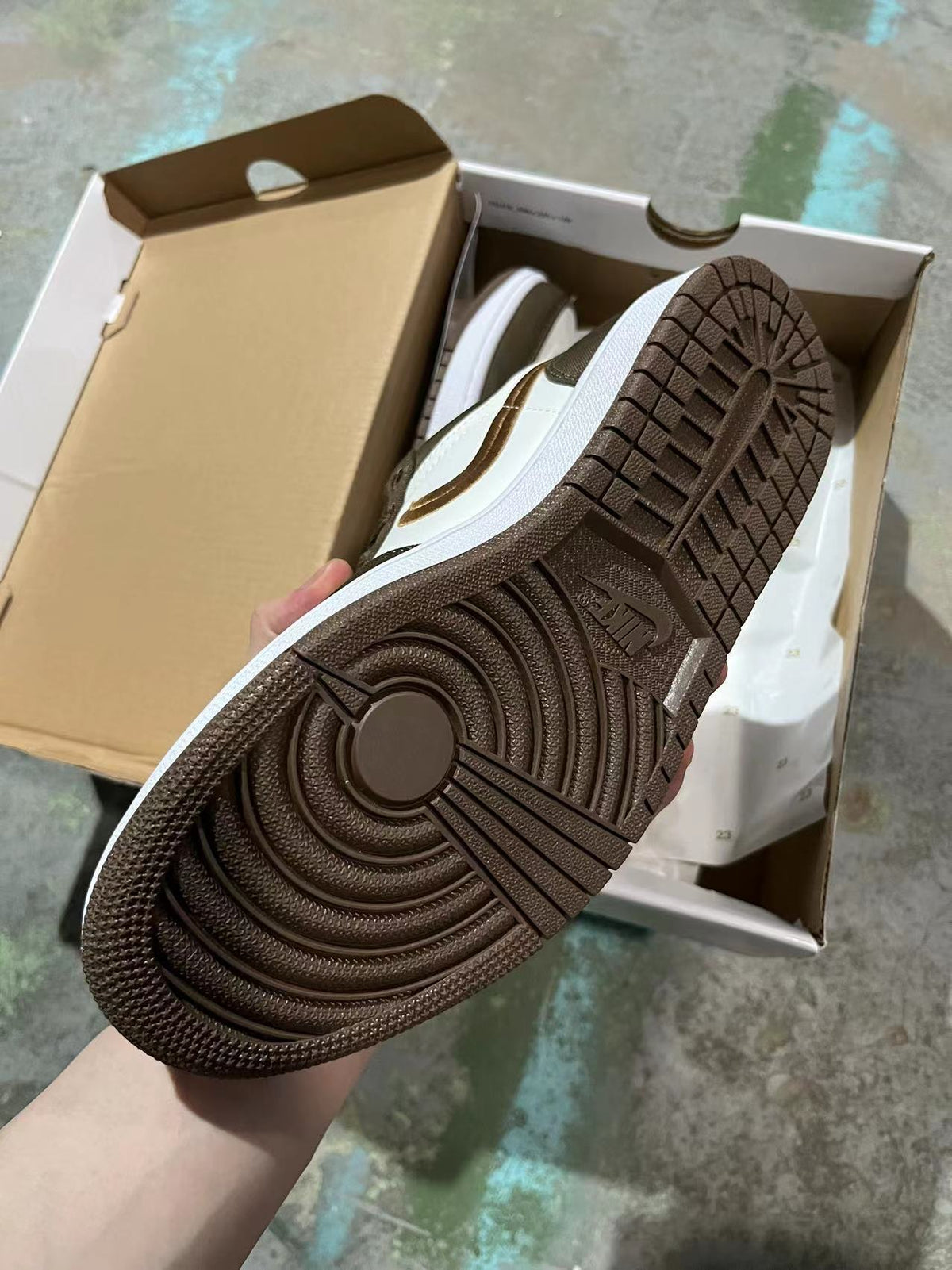Low Top Sneakers, Brown White Colorway, Lace Up Design, Casual Gift for Sneaker Fans