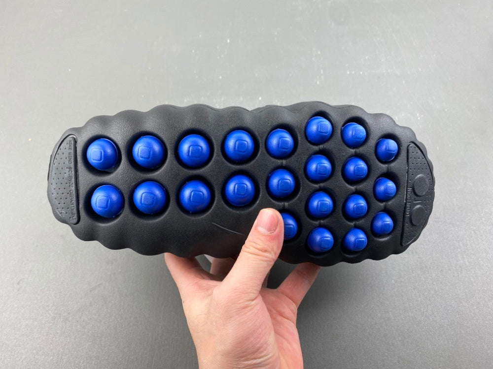 Slides, Blue Black Colorway, Slip On Design, Casual Gift for Shoe Lovers