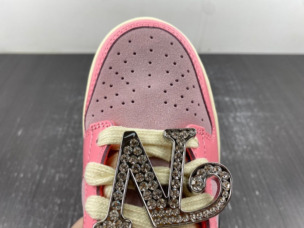 Low Top Sneakers, Pink Colorway, Lace Up Design, Casual Gift for Sneaker Fans