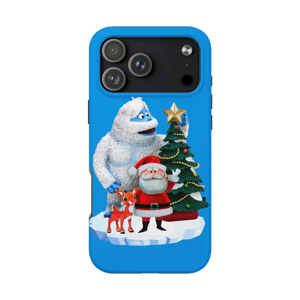 Holiday Cartoon Scene Phone Case, Christmas Cartoon Phone Case, Adorable Winter Xmas Phone Case, Festive Tough iPhone Cover, 