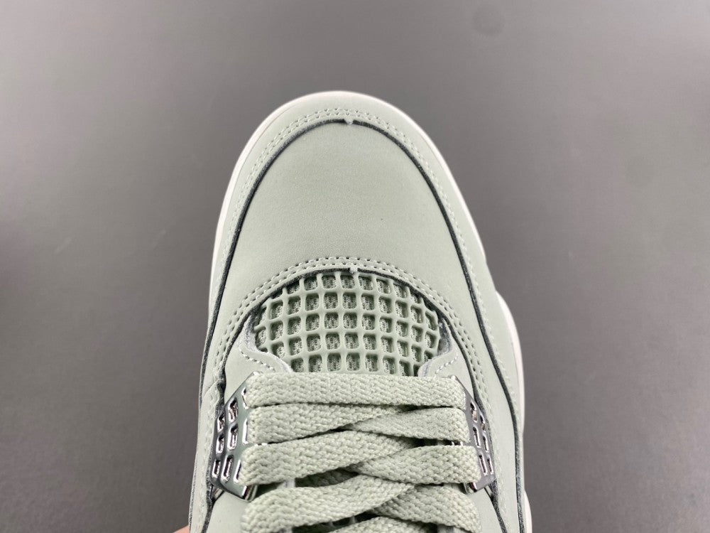 Mid Top Sneakers, Green Silver Colorway, Lace Up Design, Casual Gift for Sneaker Fans