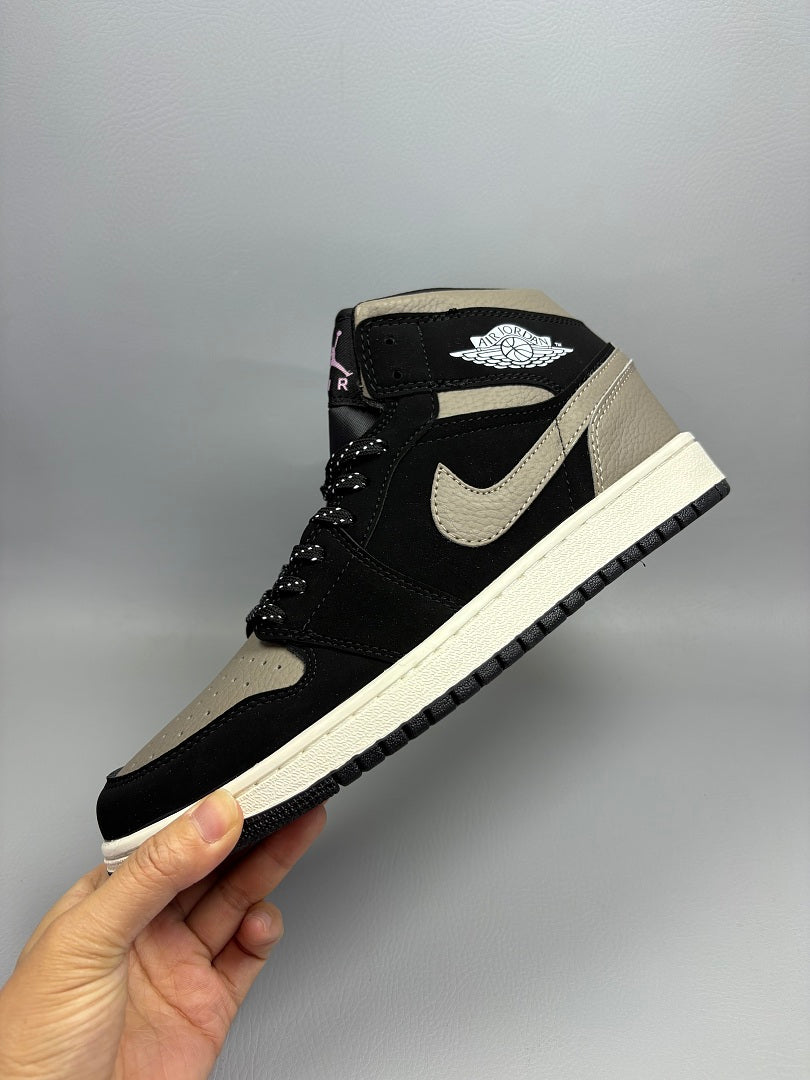 High Top Sneakers, Black Colorway, Lace Up Design, Casual Gift for Sneaker Fans