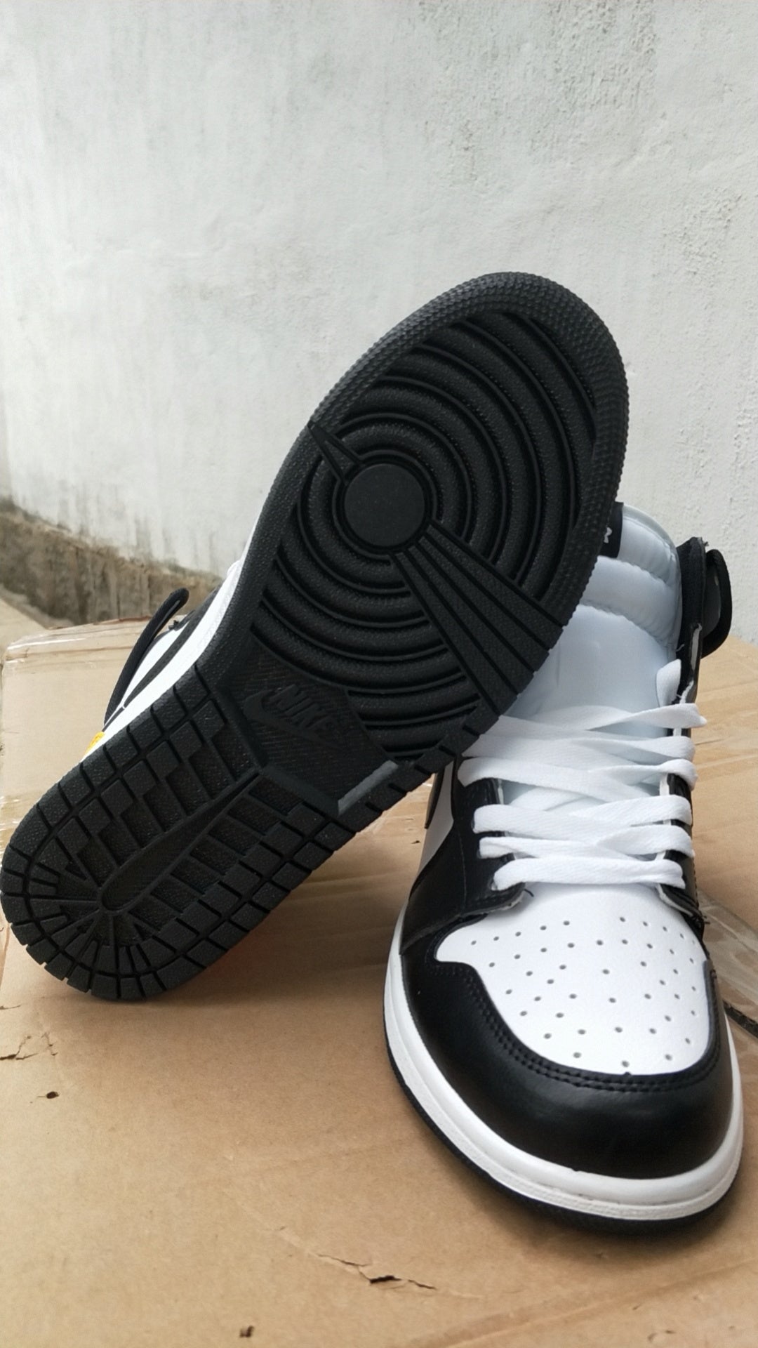 Sneakers, Black Yellow Colorway, Lace Up Design, Casual Gift for Sneaker Fans