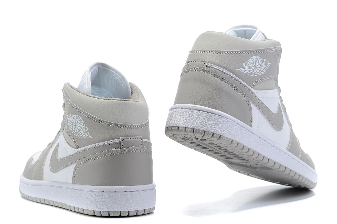 Sneakers, Gray White Colorway, Lace Up Design, Casual Gift for Sneaker Fans