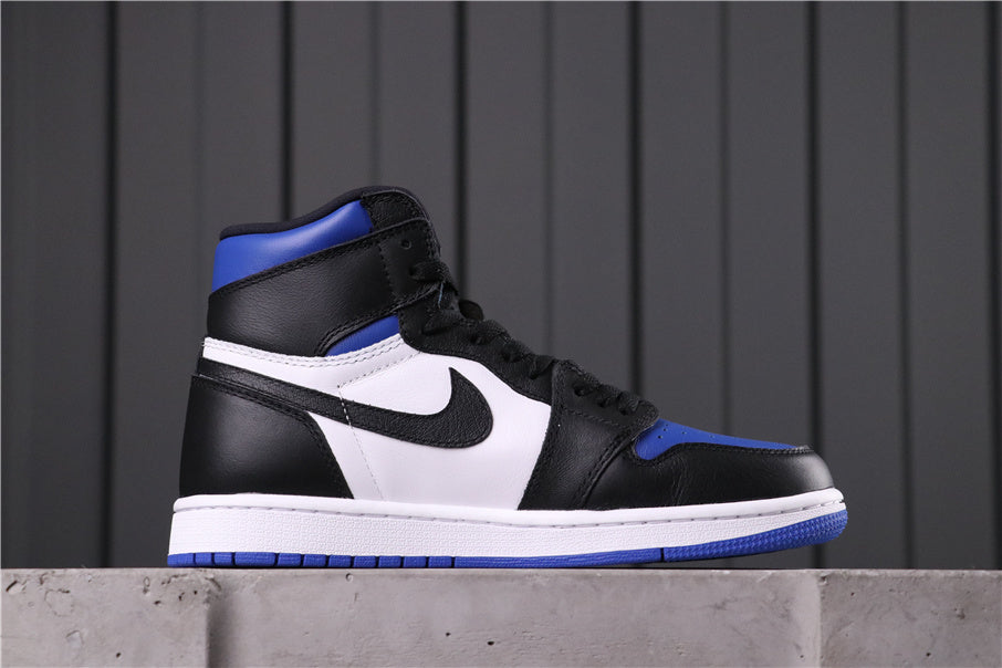 High Top Sneakers, Black Blue White Colorway, Lace Up Design, Casual Gift for Sneaker Fans