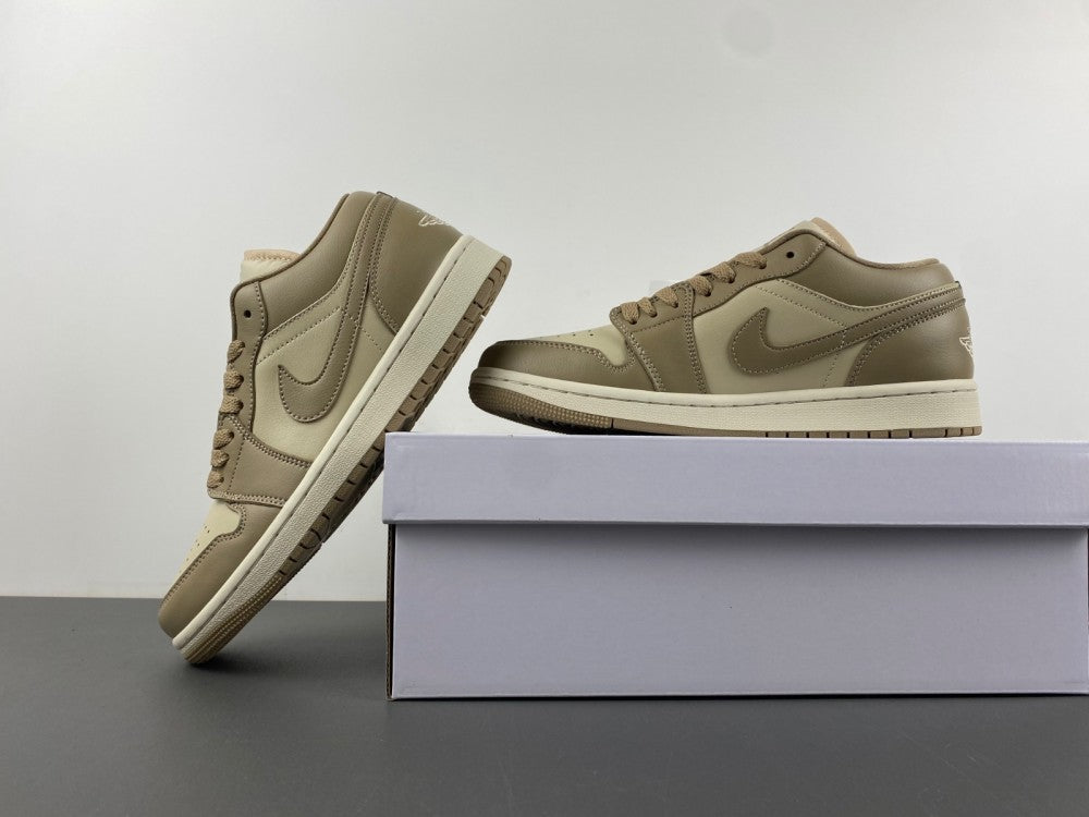Low Top Sneakers, Beige Colorway, Camouflage Pattern, Lace Up Design, Casual Gift for Sneaker Fans