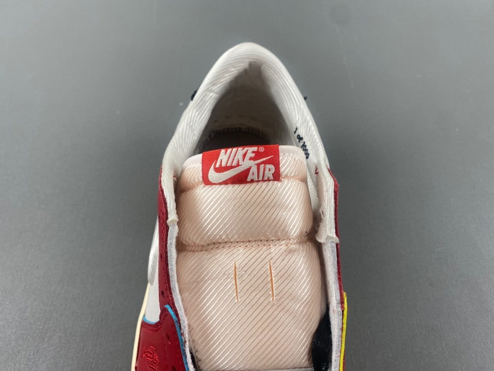 Low Top Sneakers, White Red Colorway, Lace Up Design, Casual Gift for Sneaker Fans