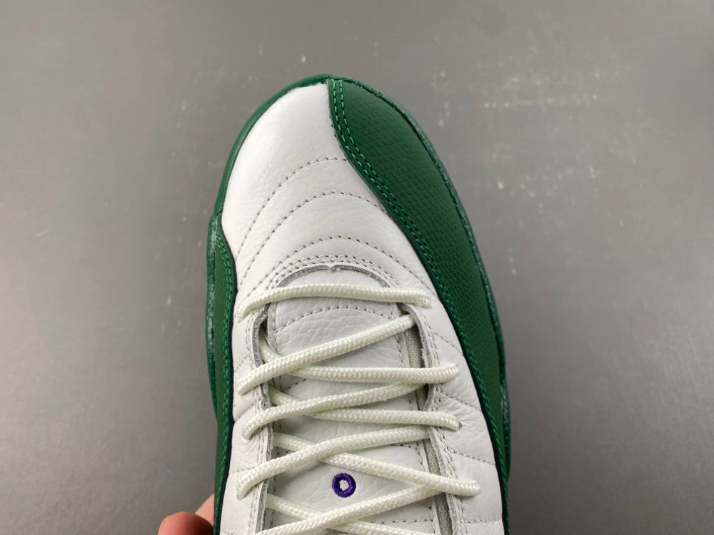 Low Top Sneakers, White Green Colorway, Lace Up Design, Casual Gift for Sneaker Fans
