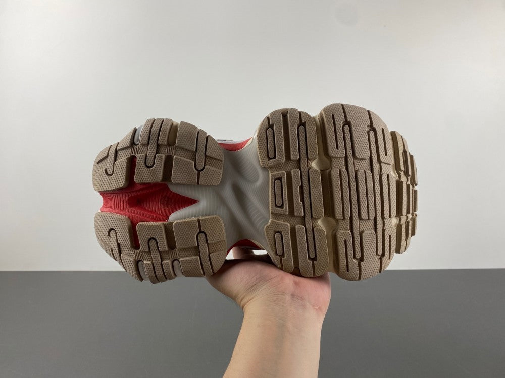 Low Top Sneakers, Red Gray Colorway, Lace Up Design, Casual Gift for Sneaker Fans