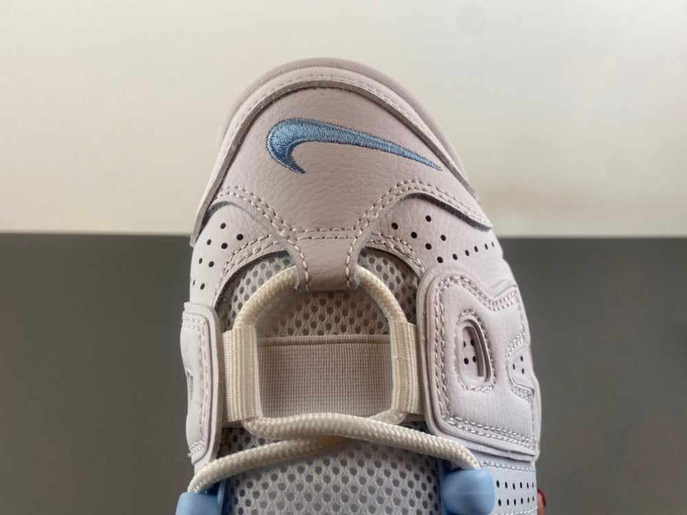 High Top Sneakers, White Blue Colorway, Strap Design, Casual Gift for Sneaker Fans