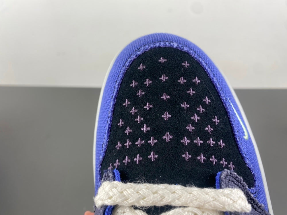 Low Top Sneakers, Blue White Colorway, Lace Up Design, Casual Gift for Sneaker Fans