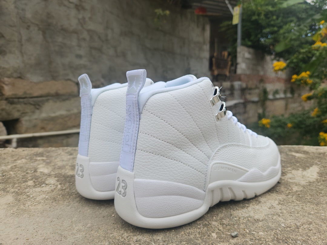 High Top Sneakers, White Colorway, Lace Up Design, Casual Gift for Sneaker Fans