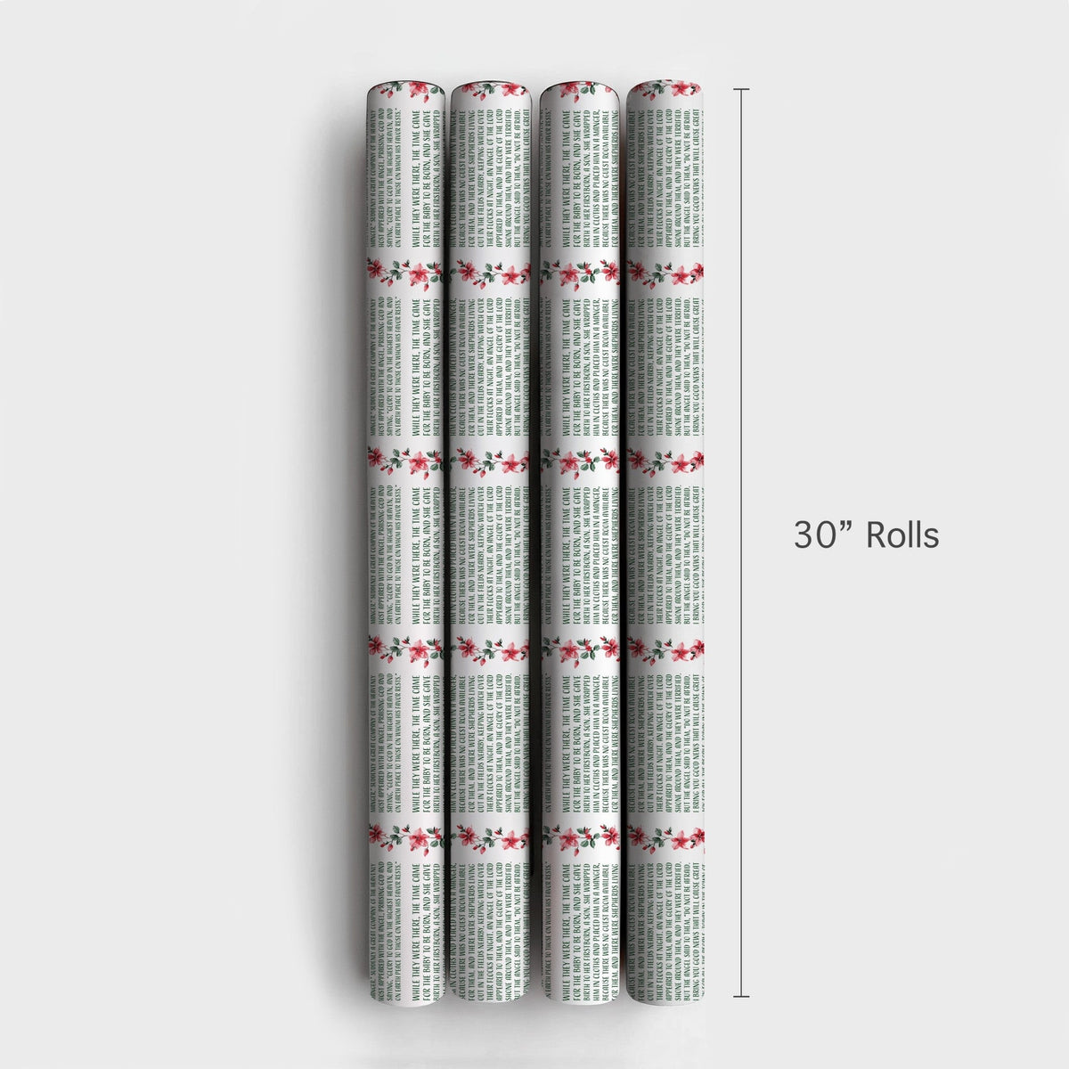 Holy Biblical Christian Gift Wrap, Nativity Scripture Christmas Wrapping Paper, Religious Holiday Wrapping Paper Roll