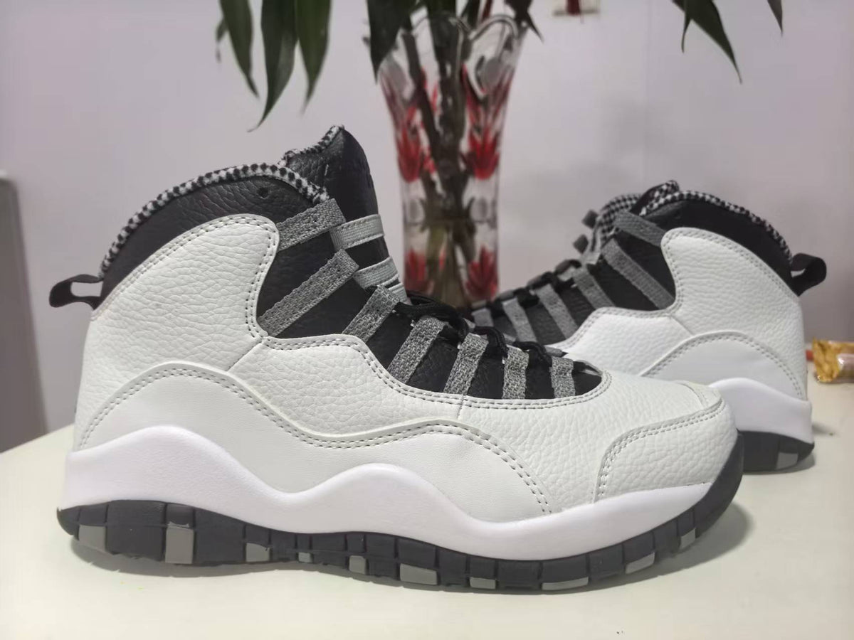 High Top Sneakers, White Black Colorway, Lace Up Design, Casual Gift for Sneaker Fans