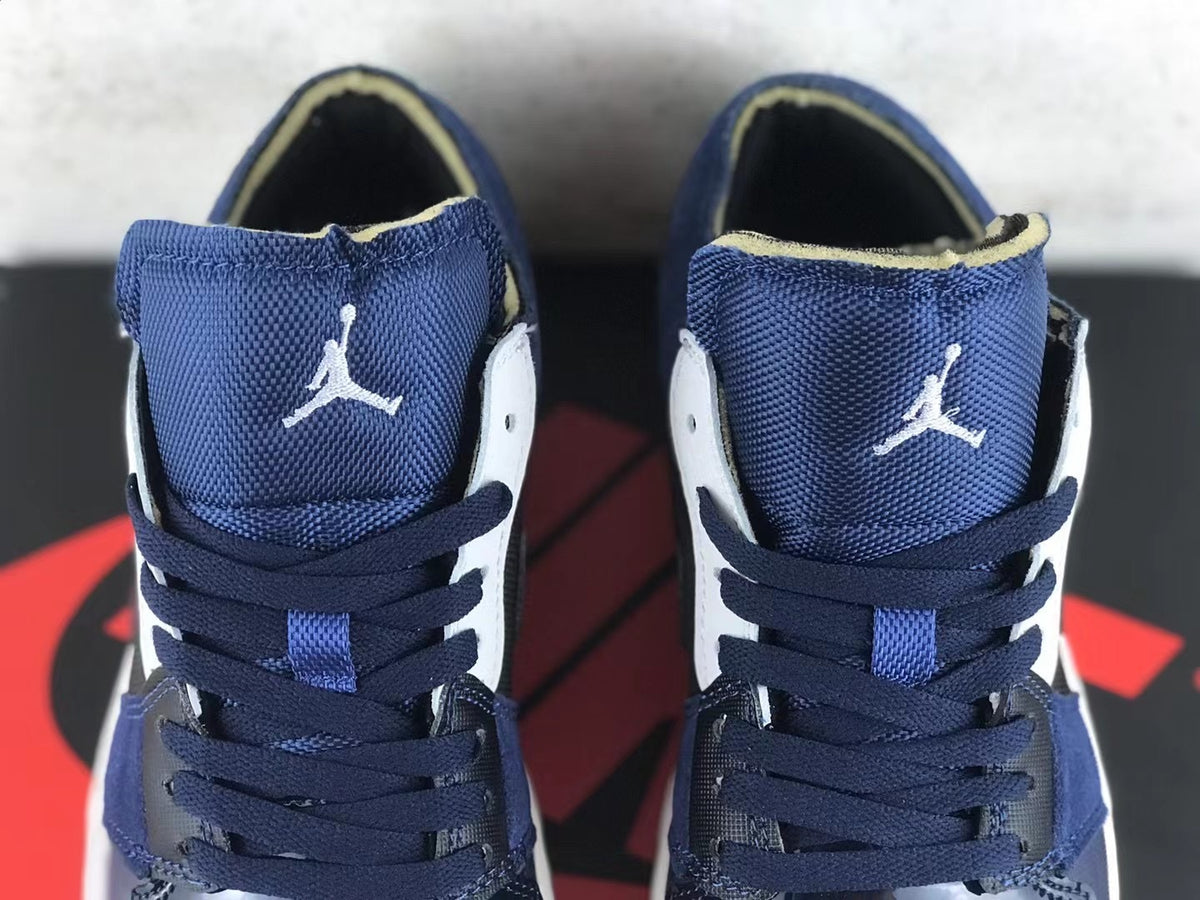 Low Top Sneakers, Midnight Blue Colorway, Lace Up Design, Casual Gift for Sneaker Fans