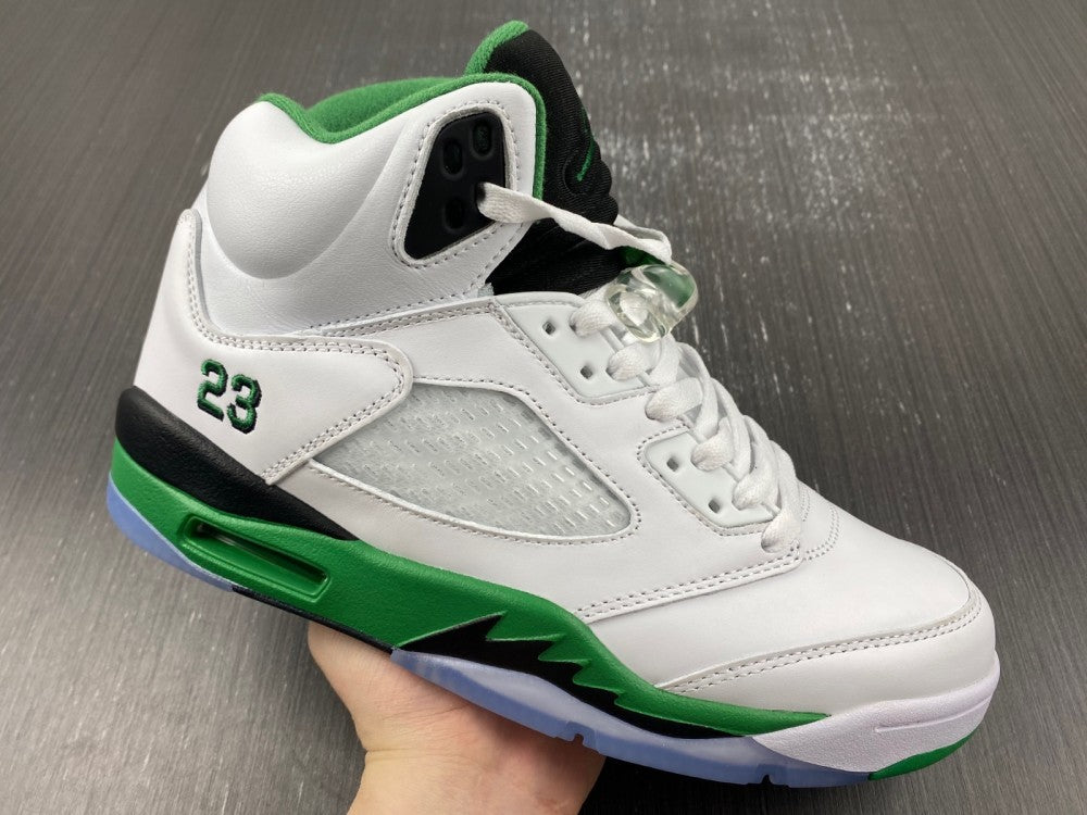 Sneakers, White Green Colorway, Leather Footwear, Lace Up Design, Casual Gift for Sneaker Fans