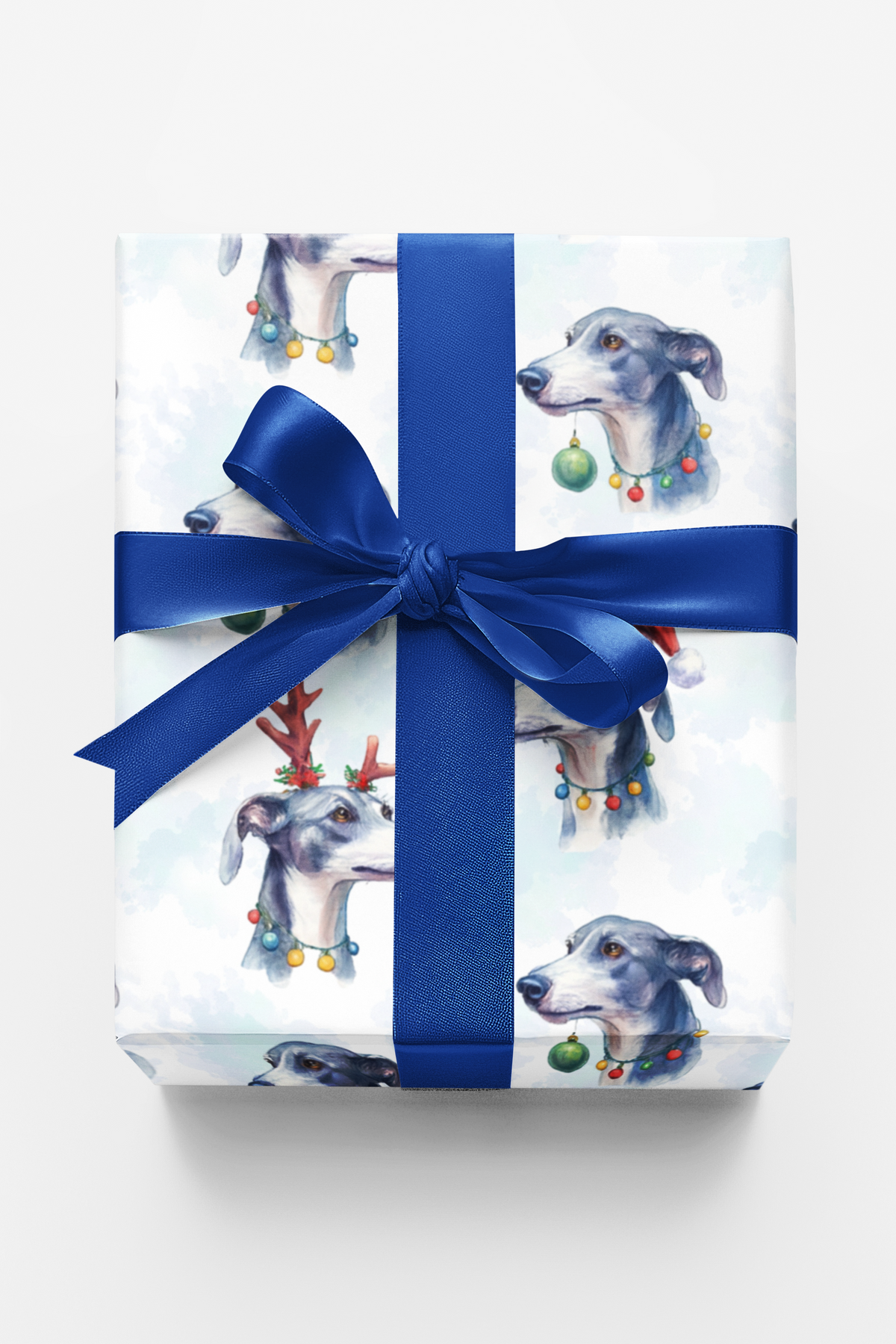 Festive Racer Dog Gift Wrap, Greyhound Christmas Wrapping Paper, Howliday Racer Greyhound Wrapping Paper, Dog Lover Holiday G