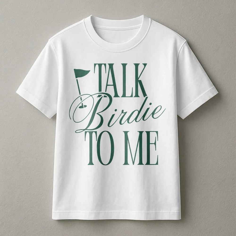 Talk Birdie To Me Golf Sweatshirt | Funny Golfing Quote Pullover | Cozy Cotton Blend | Gift for Women Golfer