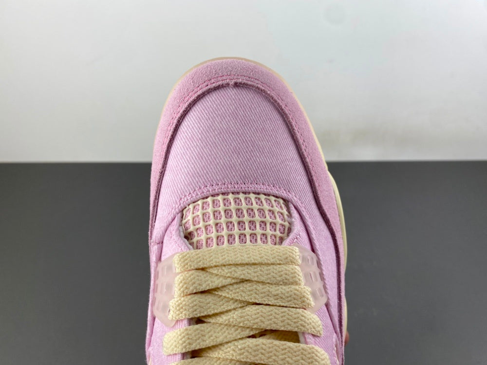 Retro Low Top Sneakers, Pink Colorway, Leather Footwear, Lace Up Design, Casual Gift for Sneaker Fans