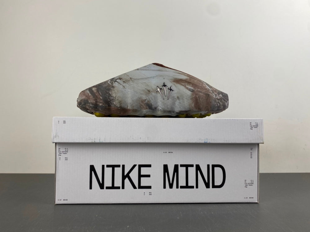 Slides, Gray Brown Colorway, Camouflage Pattern, Slip On Design, Casual Gift for Shoe Lovers