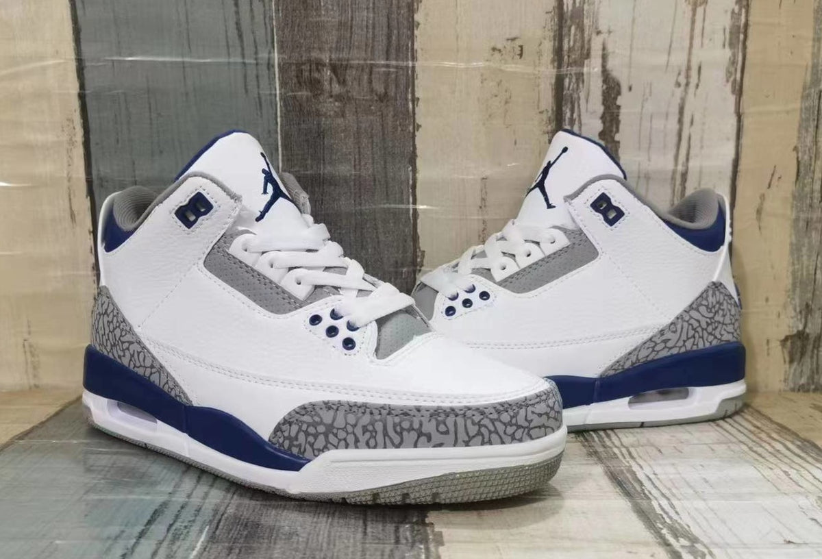 Sneakers, Blue White Colorway, Lace Up Design, Casual Gift for Sneaker Fans