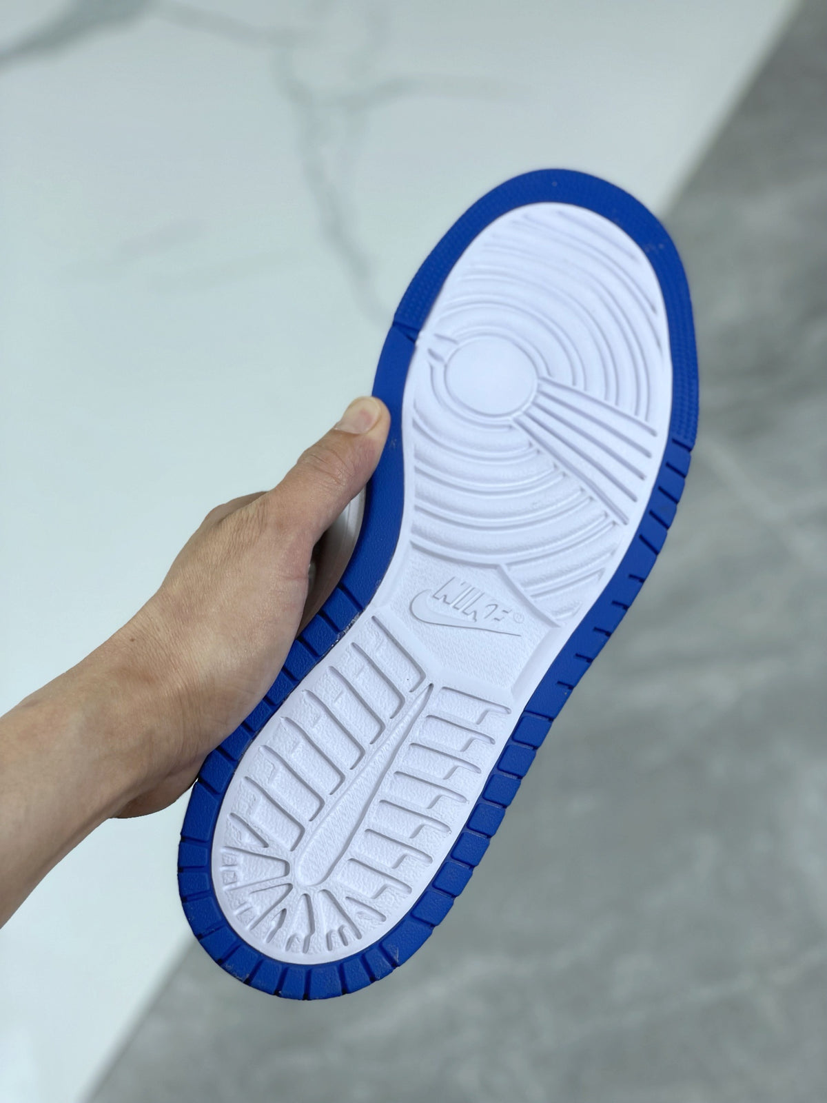 Low Top Sneakers, Blue White Colorway, Lace Up Design, Casual Gift for Sneaker Fans