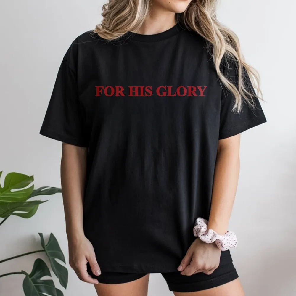 For His Glory Sweatshirt | Minimalist Christian Apparel | Soft Cotton Blend | Unisex Inspirational Faith Gift