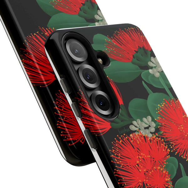 New Zealand Christmas Tree Art Phone Case, Pohutukawa Floral Phone Case, Tough Phone Case for Samsung Galaxy, Botanical Natur